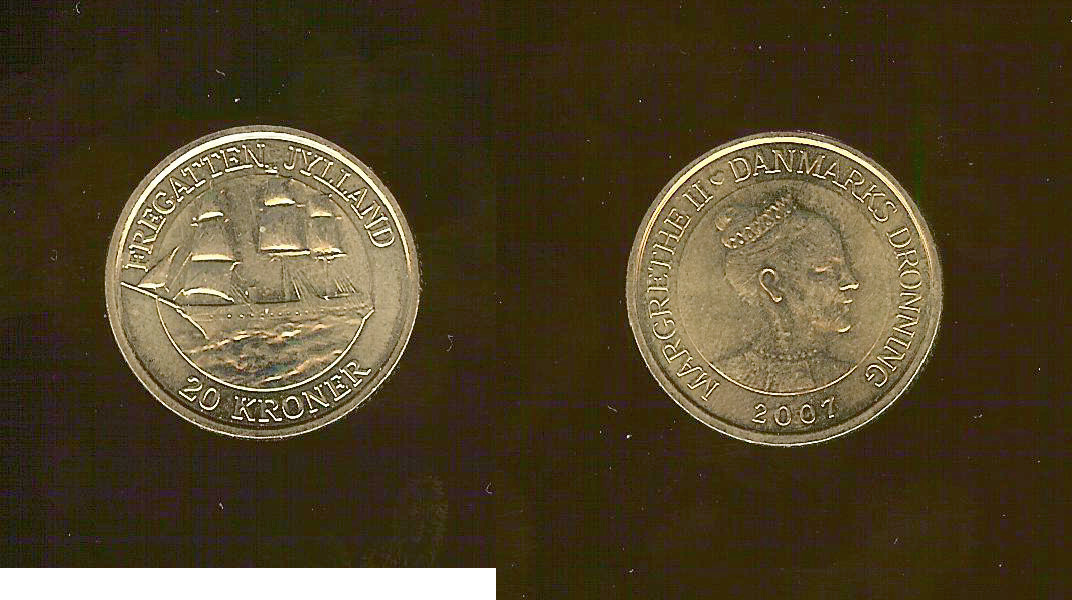 Denmark 20 kroner 2007 FDC